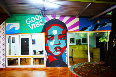 good vibe wall painting